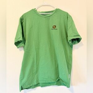 John Deere Green Embroidered Logo T-Shirt XL Men’s Cotton Short Sleeve Tee